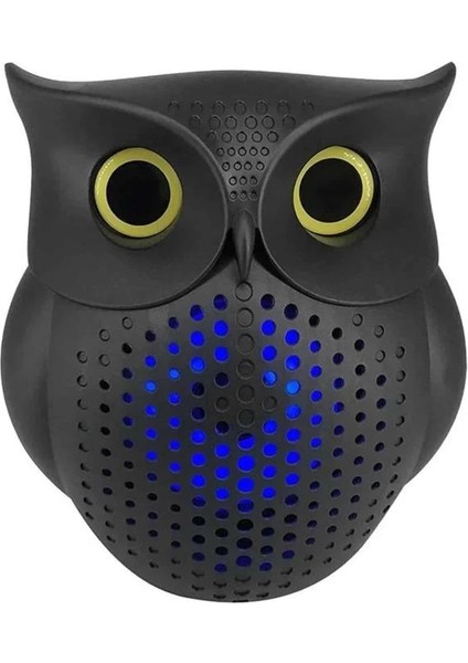Siyah Bluetooth Hoporlör Baykuş Speaker Bluetooth 5.0 Bağlantılı indirimleri