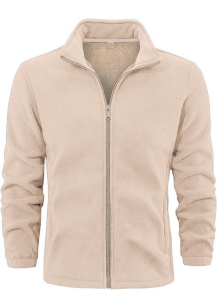 Erkek Ultra Isı Peluş Astarlı Cepli Tam Fermuarlı Polar Ceket fiyatları