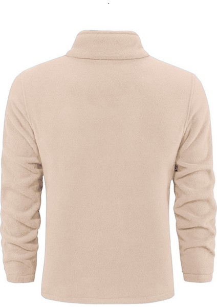 Erkek Ultra Isı Peluş Astarlı Cepli Tam Fermuarlı Polar Ceket modelleri