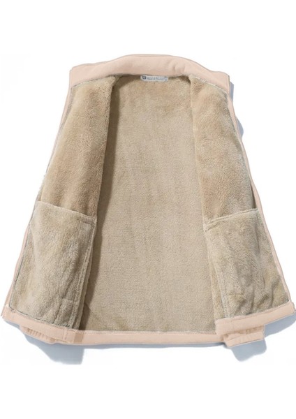 Erkek Ultra Isı Peluş Astarlı Cepli Tam Fermuarlı Polar Ceket fırsatları