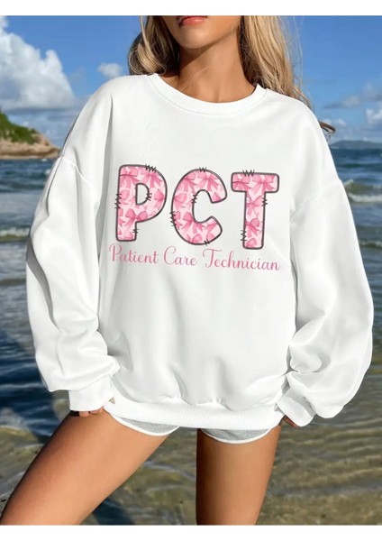 Premium Oversize Kesim Uzun Kollu Baskılı Sweatshirt