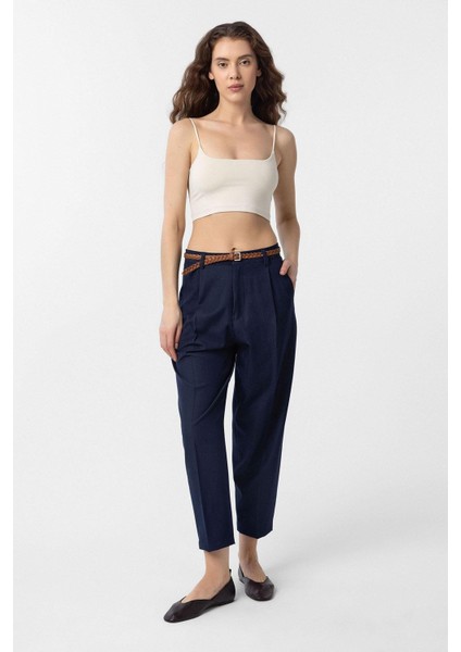 Lacivert Pensli Kadın Pantolon fiyatları