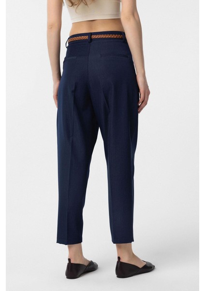 Lacivert Pensli Kadın Pantolon fırsatları