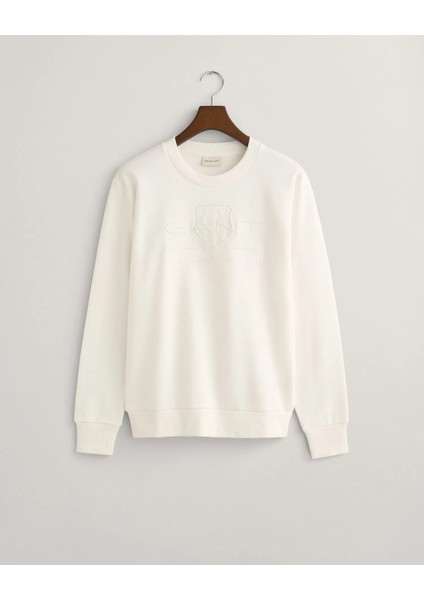 Bisiklet Yaka Logolu Regular Sweatshirt fırsatları