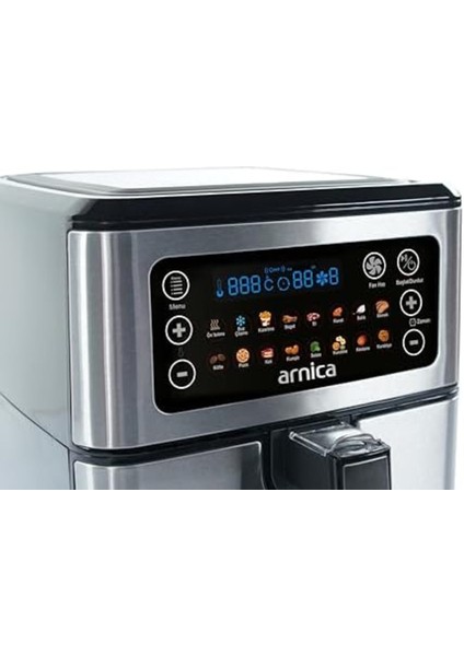 Gri Siyah Trendy Airfryer Sıcak Hava Fritözü, Çok Renkli 266450 modelleri