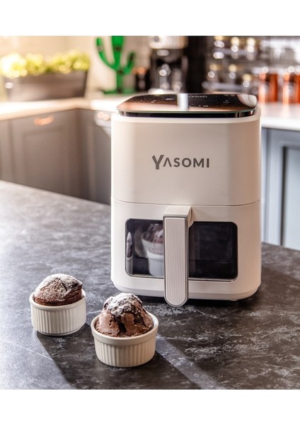Wi-Fi'li 1350W 3,5l Camlı Airfryer, Türkiye Garantili