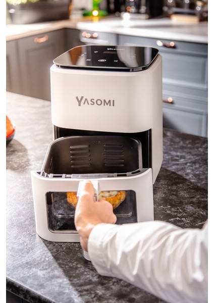 Wi-Fi'li 1350W 3,5l Camlı Airfryer, Türkiye Garantili indirimleri