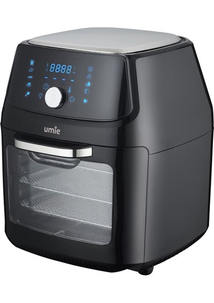 16L Siyah Dijital Fritöz ve Airfryer, 1800W, Dokunmatik Ekran, Çok Fonksiyonlu fiyatları