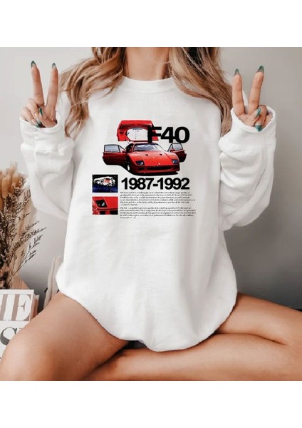 Premium Oversize Kesim Uzun Kollu Baskılı Sweatshirt