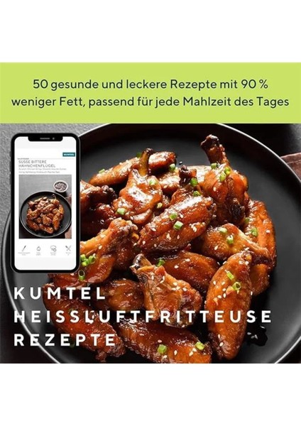 Hızlı ve Çok Renkli Dijital Hava Fritözü Siyah, Sağlıklı ve Pratik Pişirme Aracı indirimleri