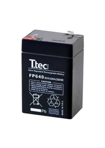Ttec 6V 4AH Bakımsız Kuru Akü