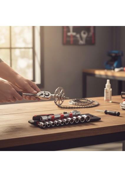 Lokma Takımı 1/2 12 Parça Profesyonel Kalite Çelik Malzeme Anahtar Seti Uzun Ömürlü Kullanım indirimleri