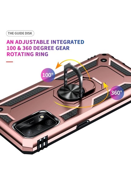 Bfs Oppo A74 4g Kılıf Sofya Yüzüklü Silikon Kapak - Rose