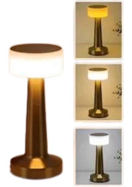 Kablosuz Renkli Masa ve Gece Lambası Altın Rengi Dokunmatik LED Lamba fiyatları