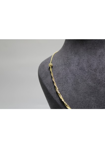 14 Ayar Altın Geometrik Sarmal Model Kolye modelleri