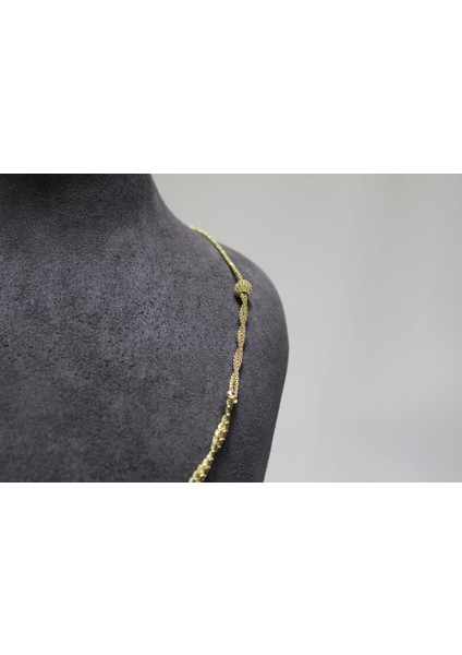 14 Ayar Altın Geometrik Sarmal Model Kolye fırsatları