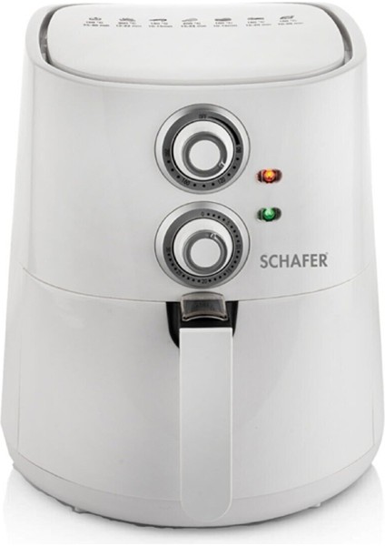 Beyaz Çok Renkli Sıcak Hava Fritözü, Sağlıklı ve Pratik Pişirme Cihazı