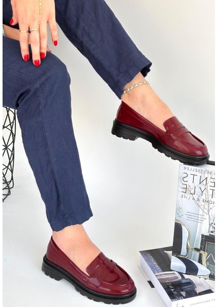 Narli Bordo Rugan Oxford Ayakkabı fiyatları