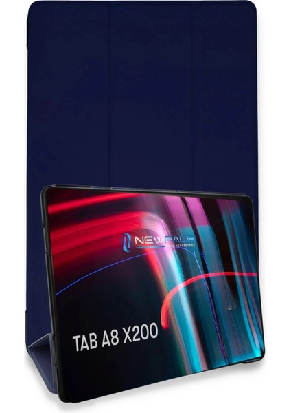 Bfs Samsung Galaxy X200 Tab A8 10.5 Kılıf Tablet Smart Kılıf - Lacivert