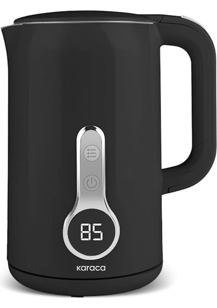 Çift Katmanlı LED Ekranlı Anlık Sıcaklık Gösteren 1,7l Su Isıtıcı Siyah modelleri