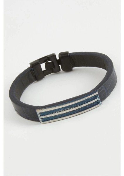 Çizgili Kaliteli Suni Deri Bileklik