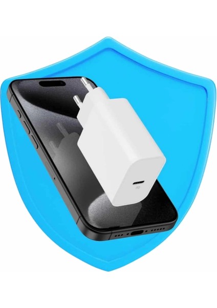 15/pro/pro Max 20W Ios Uyumlu Hızlı Şarj Aleti Adaptörlü Beyaz fırsatları