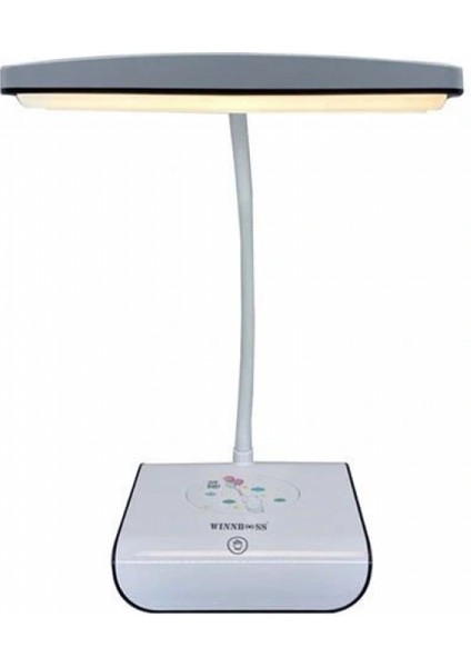 Şarjlı Oynar Esnek Başlıklı Dokunmatik 3 Farklı Modda Yanan Kaymaz Taban LED Masa Lambası