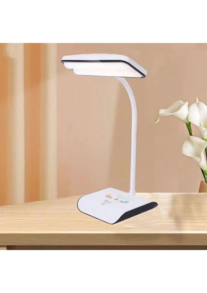Şarjlı Oynar Esnek Başlıklı Dokunmatik 3 Farklı Modda Yanan Kaymaz Taban LED Masa Lambası fiyatları