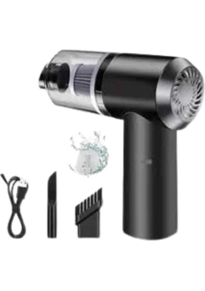 Vakumlu Araç Içi Süpürge Taşınabilir Pratik Şarjlı Temizlenebilir