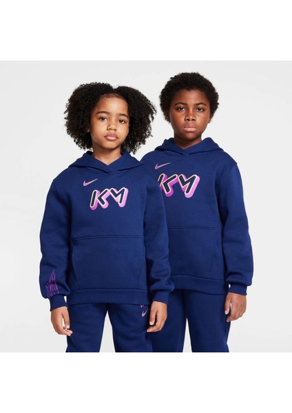 Kylian Mbappé Club Fleece Unisex Çocuk Mavi Alt Üst Polarlı Takım modelleri