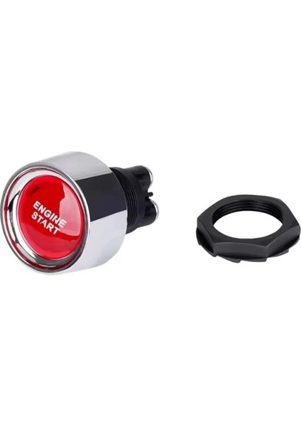 MR-180A-2 Kırmızı Işıklı Buton 12V 24V 50A Ateşleme Marş Butonu
