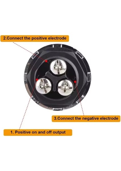 MR-180A-2 Kırmızı Işıklı Buton 12V 24V 50A Ateşleme Marş Butonu fırsatları