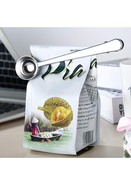 Klipsli Kahve Ölçeği Yaylı Paslanmaz Çelik, 10 ml Kaşıklı modelleri