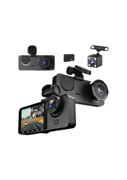 Sepetim 1080P Ön + 720P Arka & Iç Kamera – Suya Dalı Araç Güvenlik Kamerası modelleri