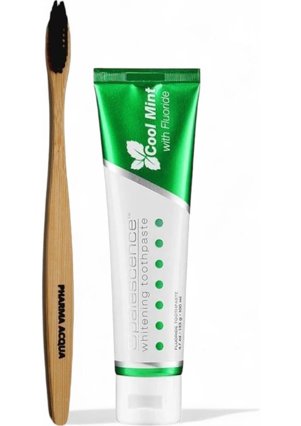 Cool Mint Beyazlatıcı Diş Macunu 133 gr + Pharma Acqua Bambu Yumuşak Diş Fırçası