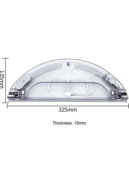Xiaomi Vacuum Mop 1c STYTJ01ZHM Uyumlu Robot Süpürge Mop Tankı + 1 Adet Mop Bezi Hediye modelleri