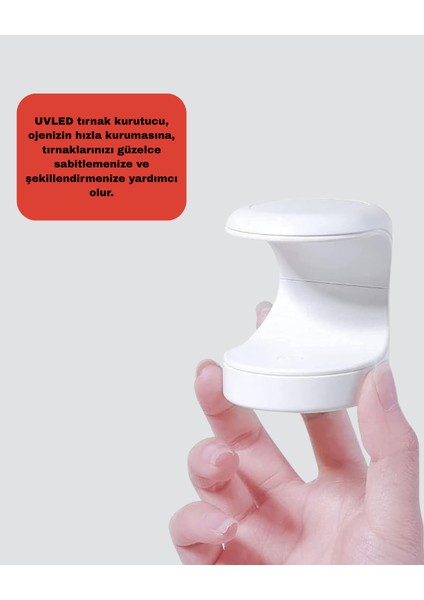 Sepetim Mini Tırnak Kurutucu – Hızlı Kurutma Için Uvled Işık Teknolojisi fırsatları