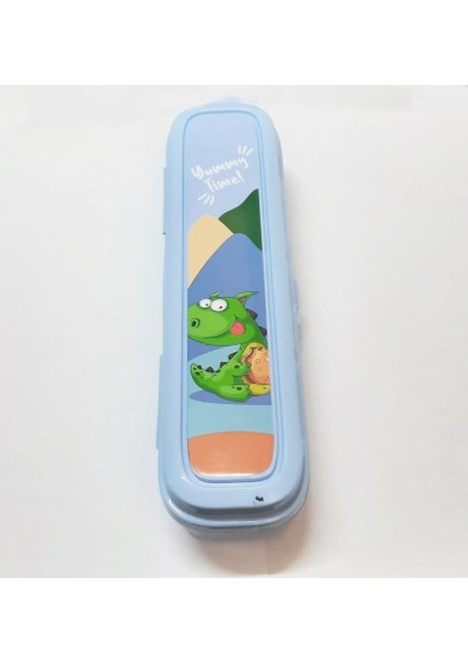 Mavi Multi Renkli Kapaklı Kalemlik Kutusu -Çanta Içi Saklama - Diş Fırçası - Makyaj Fırçası Kutu fırsatları