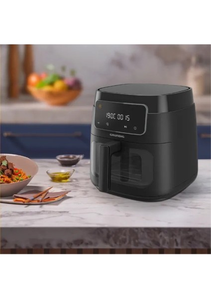 7.6 L Camlı Airfryer Siyah, Sağlıklı ve Pratik Yemekleri Kolayca Hazırlayın fiyatları
