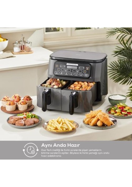 Air Pro Cook Duo Tandır 8l Airfryer Rosegold Çok Renkli Yeni Model fiyatları
