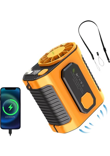 Sepetim Turbo Mini Fan – Dijital Ekranlı, Sessiz & Şarjlı Serinlik! fırsatları