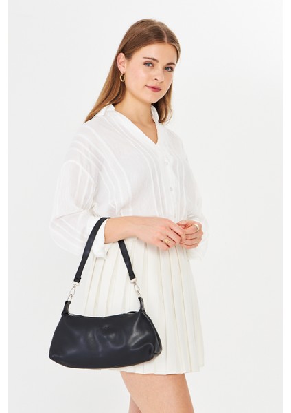 Lumira Siyah Mini Baget Kadın Omuz, Kol ve El Çantası