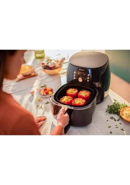 Geniş Hazneli Yeni Nesil Yağsız Hava Fritözü Bakır Renk