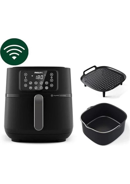 Geniş 7,2l Airfryer, Rapid Air Teknolojisi, Çok Renkli, Pişirme ve Izgara Fonksiyonu fırsatları