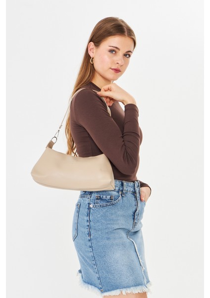 Lumira Bej Mini Baget Kadın Omuz, Kol ve El Çantası fiyatları