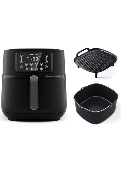 Uzaktan Bağlantılı 16 Fonksiyonlu Xxl Airfryer, Siyah ve Beyaz Seçenekleri indirimleri