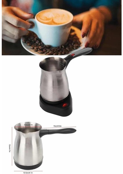 Sepetim Elektrikli Cezve 800 Watt Paslanmaz Çelik Türk Kahve Makinesi Saplı fırsatları