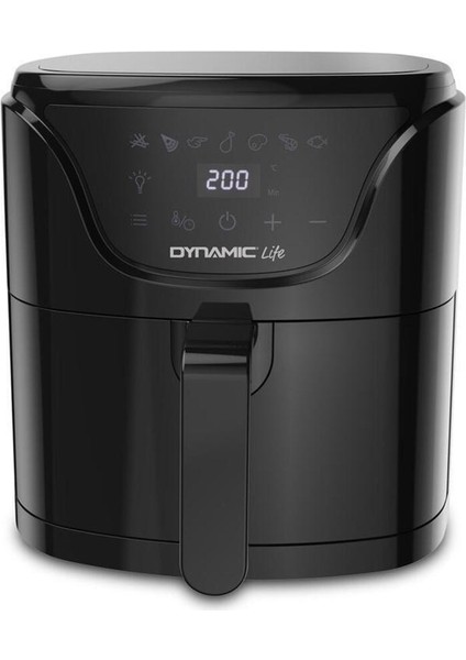 5 Litre Siyah Air Fryer, Sağlıklı ve Hızlı Yemek Pişirme Arkadaşı fiyatları