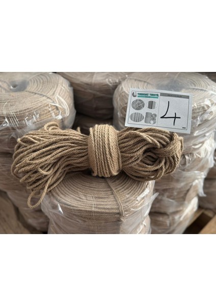 Jüt Halat 4mm 50METRE Jüt , Jüt Halat , Jüt Kendir , Jüt Ip, Doğal Ip fiyatları