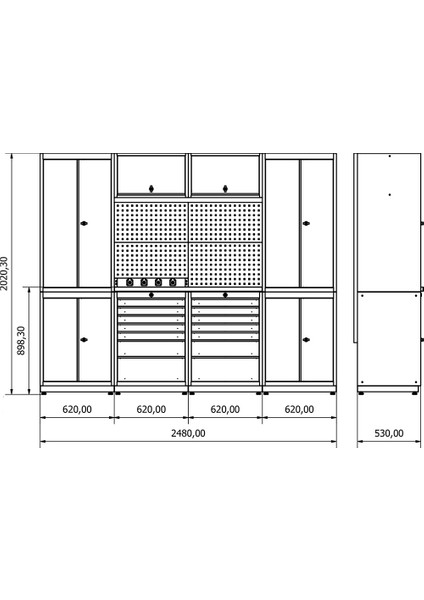DP.35.100.11 Modüler Çalışma Tezgahı fiyatları